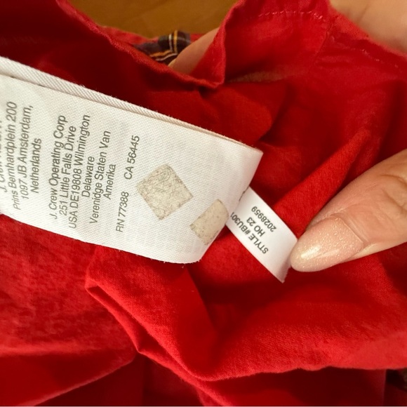 Jcrew Girls Holiday Crewcuts Vibrant Tartan Plaid Ruffle Dress size 7 - Picture 4 of 6